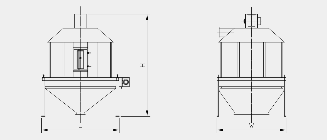 counterflow cooler drawing